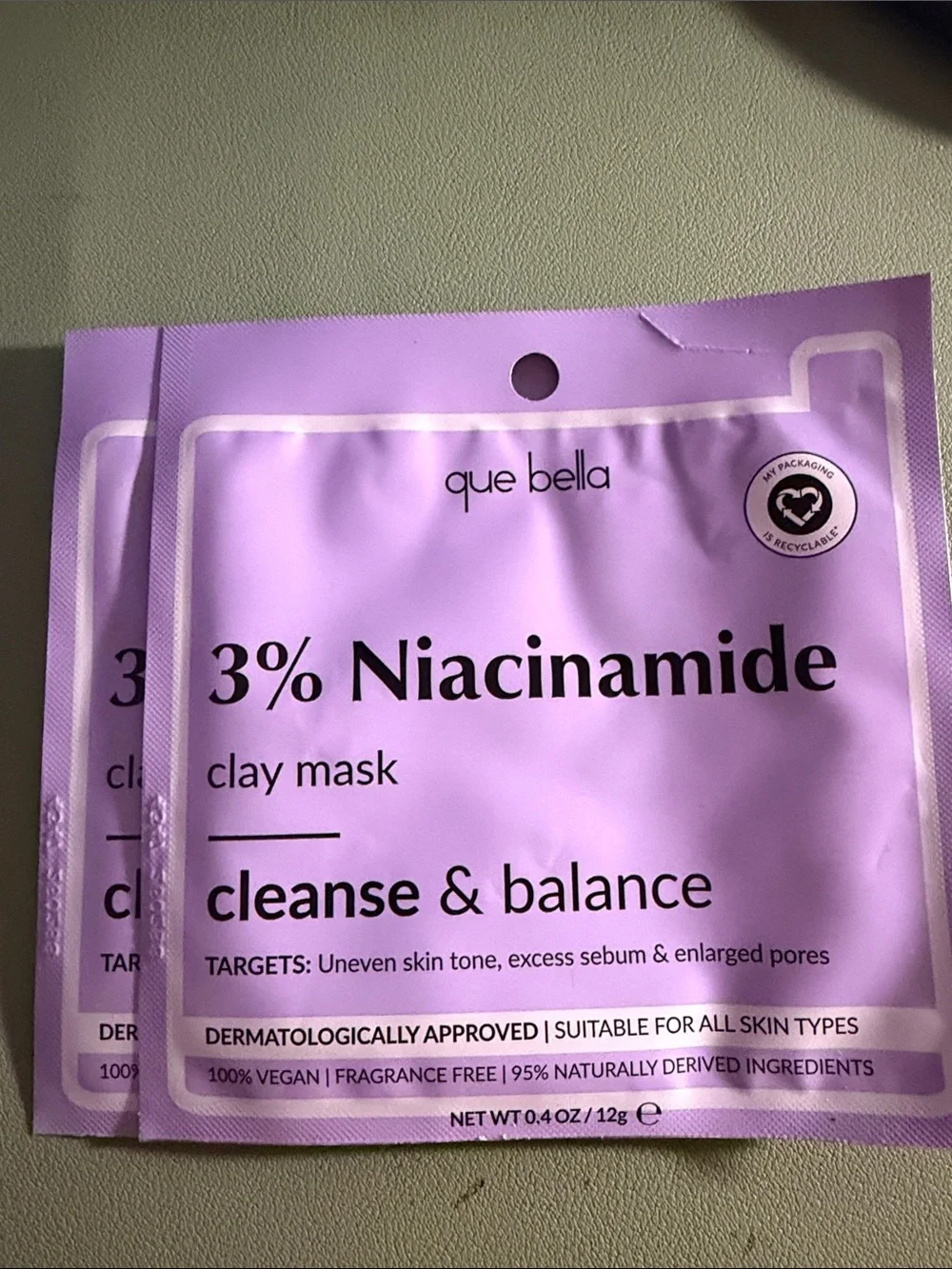 3% Niacinamide Clay Mask - 2 pack